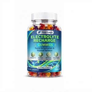 Gomitas Recargadoras de Electrolitos de Marca Personalizada, Veganas, Sin Colorantes Artificiales, Etiqueta Privada OEM con Logotipo Creativo - Product Image 1