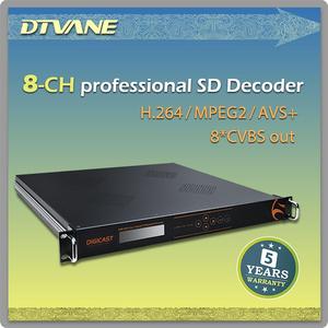 DMB-9008AV Populaire 8 Canaux Audio IP SD <span class=keywords><strong>Décodeur</strong></span>, ASI IP d entrée, sortie CVBS - Product Image 3