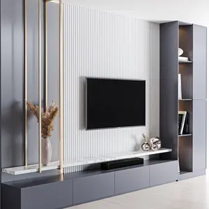 PA modular modern bedroom living room furniture wall mounted design television stand tv rack cabinet