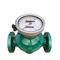 Flowmeter Oval Gear Presisi Tinggi Pengukur Aliran Bahan Bakar Diesel Flowmeter Digital Regulator Argon Dengan Flowmeter