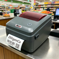 Printer Thermal POS Murah DiligenCe Android USB LAN BT/WiFi Interface A6 untuk Label Pengiriman Waybill Barcode 4X6 110mm Stok Tersedia