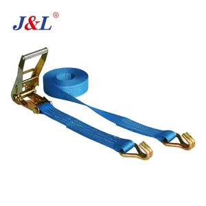 Julisling personalizado retráctil poliéster 50mm 5t cinturón de amarre de carga contenedor de envío correas de trinquete Ropa de baile de escenario LS01