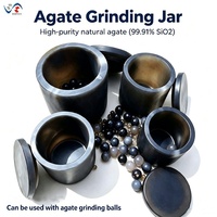 Accessoires de broyeur 100ml Agate Mini pot de meulage Pot de réservoir de fraisage multifonctionnel pour broyeur à boulets planétaire de laboratoire