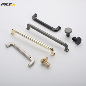 Tiradores de aleación de Zinc para muebles de estilo moderno, tiradores de latón cepillado para vestidor - Product Image 2