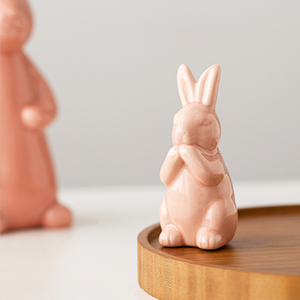 Buena Venta de fiesta vacaciones decoración del hogar forma de conejito de Pascua Rosa lindo conejo artículos de decoración del hogar decoraciones para el hogar para la sala de estar - Product Image 6
