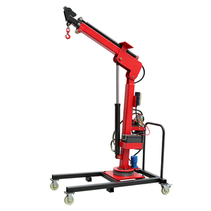 Grue à flèche électrique personnalisée de 1 tonne, mini-grue hydraulique montée sur <span class=keywords><strong>camion</strong></span>, petite grue de levage - Product Image 1