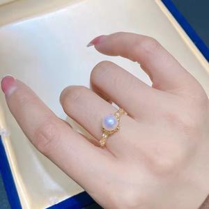 European and American Popular Retro Royal Countryside Style Fashion Simple Design <b>Freshwater</b> AK <b>Pearl</b> Ring <b>Bracelet</b> - Product Image 4