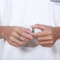 Rotatif Pixiu Feng Shui Anillo Amulette Anneau Vintage Personnalisé Chance Fengshui Pixiu Richesse Brave Anneau Hommes Femmes Couple Anneaux