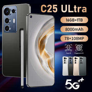 全新跨境 C25 超级十核 4G LTE 7.3 英寸 4K 120Hz 108MP Android 14 智能手机 120W 快充 英文版工厂 - Product Image 3