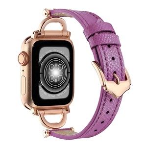 Pulsera <span class=keywords><strong>de</strong></span> Cuero para Mujer, <span class=keywords><strong>Correa</strong></span> <span class=keywords><strong>de</strong></span> Metal <span class=keywords><strong>de</strong></span> Lujo para <span class=keywords><strong>Apple</strong></span> <span class=keywords><strong>Watch</strong></span> Band Ultra 8 49mm IWatch 8 7 6 SE 5 3 41mm 45mm 40/44mm - Product Image 4