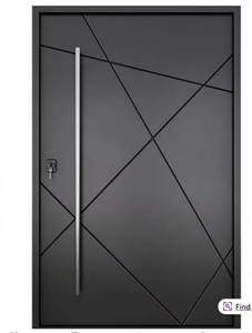 Portes <span class=keywords><strong>d</strong></span>'<span class=keywords><strong>entrée</strong></span> principales modernes en acier inoxydable et en aluminium pour la sécurité extérieure des maisons et villas ALUFRONT - Product Image 4