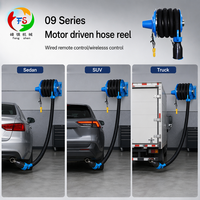 Sistema de Extracción de Gases de Escape para Vehículos con Motor CE ISO, Enrollador de Manguera Eléctrico Resistente a Altas Temperaturas, Profesional para Garajes y Talleres, OEM