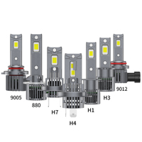 Nouveau phare N2S-H1/H3/H7/H11/9005/9006/9012/880/H4/H19/H13/H15 30W 4000LM 4300K/6000K 12-24V en aluminium universel
