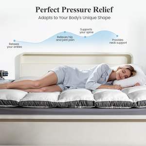 Surmatelas 2000GSM, surmatelas pour lit, surmatelas extra épais et doux en peluche pour soulager les douleurs dorsales, certifié Oeko-TEX - Product Image 6