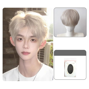 วิกผมสั้นสำหรับชายหนุ่มรูปงามดูเป็นธรรมชาติและนุ่มฟู - Product Image 1
