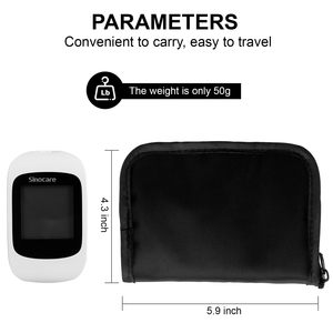 Bolsa de Almacenamiento para Glucómetro, Portátil, Negra, en Oferta, con Bolsillo de Malla, para Kit de Prueba de Diabetes - Product Image 2