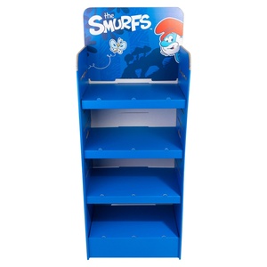 ชั้นวางสินค้าปลีกแบบพับได้ ทำจากกระดาษแข็งรีไซเคิล เป็นมิตรกับสิ่งแวดล้อม เหมาะสำหรับซูเปอร์มาร์เก็ต ใช้เป็นแท่นวางสินค้า POS แบบพกพา - Product Image 4