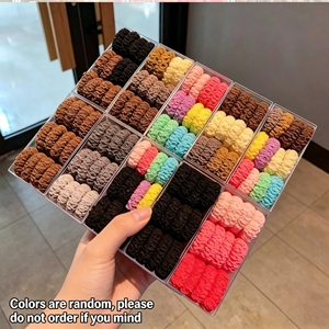 2026 Hot Selling Multiple Models Thick Style Versatile Simple Rubber Band Girl's Hair Accessory Fashionable Jewelry Wholesale - Product Image 1