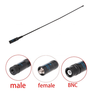 Antena de radio portátil de goma RH771 de 38 cm (15 pulgadas) con diamantes, 144/430 MHz VHF/UHF para walkie-talkie, antena universal para UV-5R - Product Image 3
