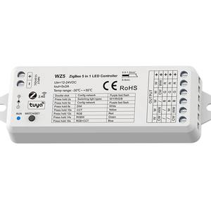 12-24v 5-channel * 3A <span class=keywords><strong>ZigBee</strong></span> & RF2.4GHz 5-in-1 <span class=keywords><strong>LED</strong></span> app lampu strip <span class=keywords><strong>led</strong></span> <span class=keywords><strong>Controller</strong></span> - Product Image 2