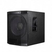 Haut-parleur actif professionnel de classe D, subwoofer de scène de 15 pouces avec module amplificateur de puissance de 1000 W, boîtier en bois