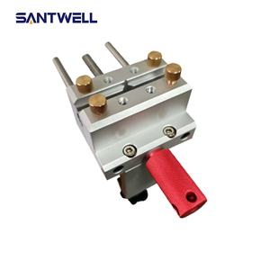 Tornillo de Banco de Aleación de Aluminio con Mordazas Lisas, Base Fija y Mango Rojo para Trabajos de Precisión en Electrónica - Product Image 2
