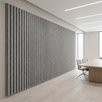 Panneau acoustique mural en feutre gris foncé pliable, panneau décoratif absorbant le son pour studio