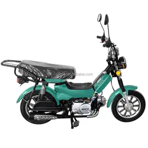 Factory Supply 110cc 49cc Gas Bromfiets Gas Motorfiets Mini Bike Scooter Met Pedaal Lange Seat Voor Volwassenen