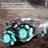 Voiture télécommandée pour enfants, tout-terrain, quatre roues motrices, avec fonctions de drift, de cascades et d'escalade, finition peinture pulvérisée