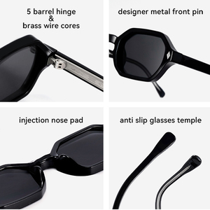 Kính mát nhỏ UV bảo vệ PC 2025 kính thời trang Kính mát phụ nữ cao cấp đa giác thiết kế Kính mát unisex biểu tượng tùy chỉnh - Product Image 3
