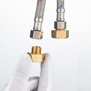 Adaptador de Latón, Conector de Tubería, Conversor de Rosca EU G1/2 a US 9/16-24 UNEF, Accesorio de Baño, Conector de Rosca para Grifo - Product Image 5