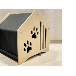 Maisonnette pour animaux de compagnie en bois, thème forêt moderne, amovible, en carton et contreplaqué, château pour lapin, OEM ODM, petite maison pour hamster - Product Image 2
