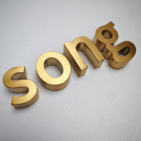 Letrero de Pared Personalizado de Acero Inoxidable y Aluminio Cortado con Láser para Exteriores, Letras de Canal 3D, Letrero Metálico con Logotipo