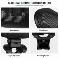 Kursi Kantor Ergonomis KEDE Bulk Supply dengan Sandaran Kepala yang Dapat Disesuaikan, Penyangga Leher Berbahan Mesh yang Bernapas untuk Kursi Eksekutif