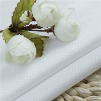 Tissu blanc léger en maille jacquard peignée 100 % coton à fibres longues de qualité supérieure, blanchi et fini à l'ammoniaque liquide, facile d'entretien
