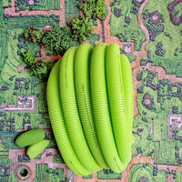 Tuyau de ventilation corrugué à double paroi en HDPE vert DN90mm, 50m de long, flexible, durable, haute pression, usage industriel, vente chaude