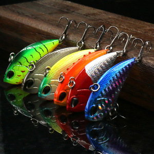 Kit de Señuelos Vibratorios VIB, Paquete de 5, Señuelos Artificiales Biónicos de Plástico, Hundimiento Completo en Todas las Profundidades, Aparejos de Pesca de Lubina en Agua Dulce - Product Image 2
