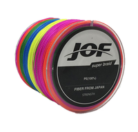 JOF 100M 4X Tresse PE Ligne de Pêche Colorée Forte Traction pour Stream Lake Ligne de Pêche