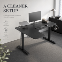 AOR Meilleures ventes Bureau de jeu, d'apprentissage et de bureau silencieux à hauteur réglable en forme de L, design ergonomique, panneau E0, vente en gros usine