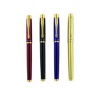 Stylo plume de luxe en laiton massif - Stylo professionnel pour cadres avec triple pointe polyvalente