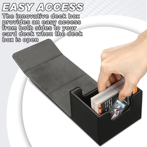 Hot bán thẻ boong hộp với khóa từ ngang kinh doanh thẻ trường hợp tùy chỉnh boong hộp cho cho UG/Ma thuật/Yugioh/TCG - Product Image 4