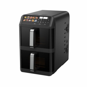 <span class=keywords><strong>Friteuse</strong></span> <span class=keywords><strong>à</strong></span> <span class=keywords><strong>air</strong></span> numérique 11,2 L 2400 W sans huile, intelligente avec écran LCD et <span class=keywords><strong>deux</strong></span> <span class=keywords><strong>paniers</strong></span> – Prix usine - Product Image 1