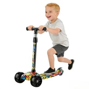 <span class=keywords><strong>Patinete</strong></span> de Acero Plegable de 3 Ruedas con Luces Delanteras y Traseras <span class=keywords><strong>para</strong></span> <span class=keywords><strong>Niños</strong></span> - Product Image 3