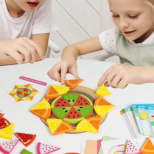 Puzzle in Legno Montessori con Fette di Frutta e Carte con Motivi per l'<span class=keywords><strong>Apprendimento</strong></span> Cognitivo dei Bambini - Product Image 3