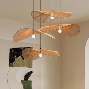 Lámparas de araña y colgantes de <span class=keywords><strong>cuerda</strong></span> de cáñamo <span class=keywords><strong>con</strong></span> pantalla tejida a mano - Product Image 1