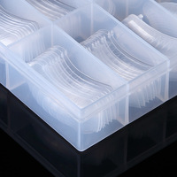 SunelPort - Puntas de Uñas de Cristal para Decoración de Uñas D10, 120 Piezas, Pre-diseñadas, con Logotipo Personalizado, Forma Ovalada/Cuadrada, Transparentes, Sin Papel