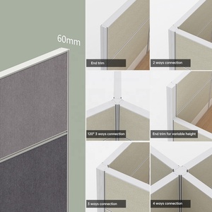 Muebles de <span class=keywords><strong>oficina</strong></span> modernos divisores de marco de aluminio, divisores, estación de trabajo de cubículo de <span class=keywords><strong>oficina</strong></span> para habitación de <span class=keywords><strong>oficina</strong></span> - Product Image 3