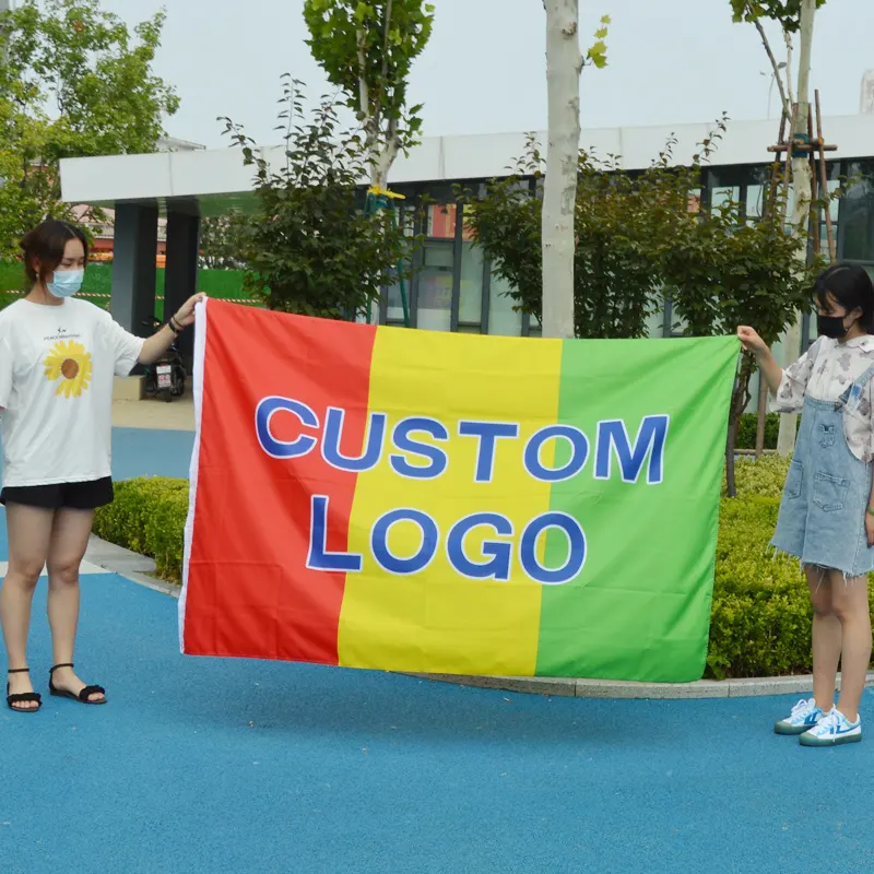 Any Size Digital Printing Logo Flag Banner And Design Custom Flags