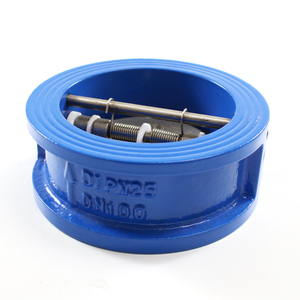 Dn 40 1.5 inch gang cơ thể dễ uốn sắt đĩa SS304 thép không gỉ thân cây cao su ghế đồng bằng loại Kiểm tra van - Product Image 5