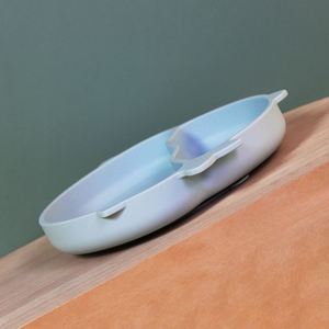 Es-Pro ODM/OEM Plato de Silicona de Grado Alimenticio Libre de BPA, Personalizado, para Bebés y Niños, con Succión, Dividido, con Diseño de Tiburón, Multicertificado - Product Image 6